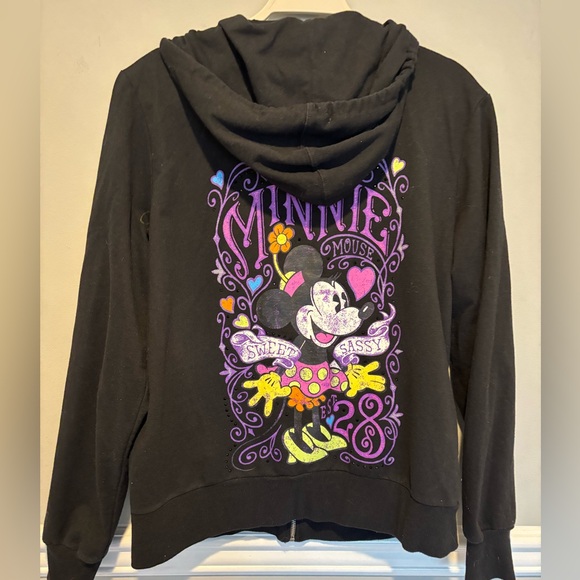 Disney Parks Tops - Women's Black Zip Up Disney Parks - worn 2x Very cute and comfortable - Size XL